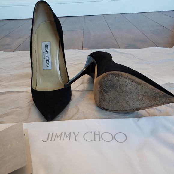 Jimmy Choo Anouk Suede Pumps in Black 36 - Picture 10 of 15